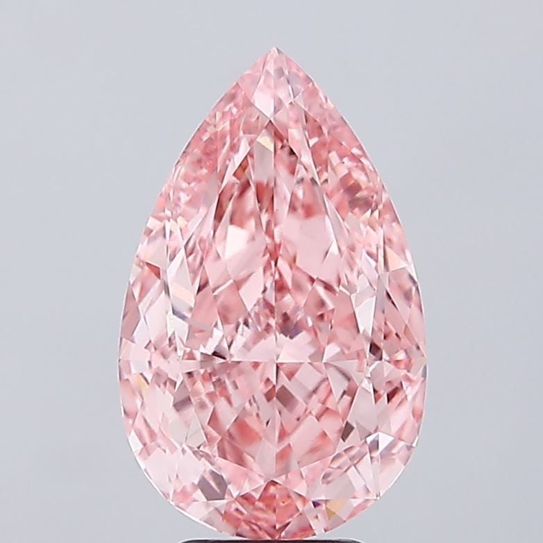 Loose Diamond - PEAR 6.31ct Fancy Vivid Pink VS1: Loose Diamond - PEAR 6.31ct Fancy Vivid Pink VS1 Source: This is a real non-mined Diamond that has been grown in a lab Shape: PEAR Carats: 6.31 Color: Fancy Vivid Pink Certification: IGI Video: