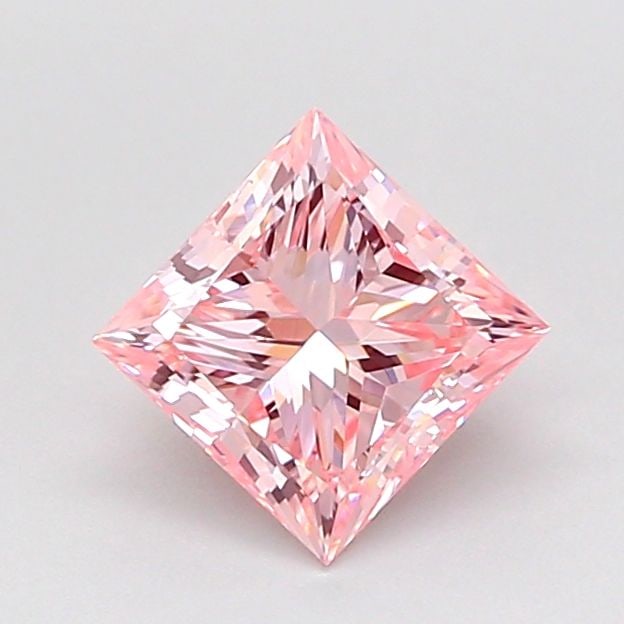 Loose Diamond - PRINCESS 1.0ct Fancy Vivid Pink VVS2: Loose Diamond - PRINCESS 1.0ct Fancy Vivid Pink VVS2 Source: This is a real non-mined Diamond that has been grown in a lab Shape: PRINCESS Carats: 1.0 Color: Fancy Vivid Pink Certification: NONE Video