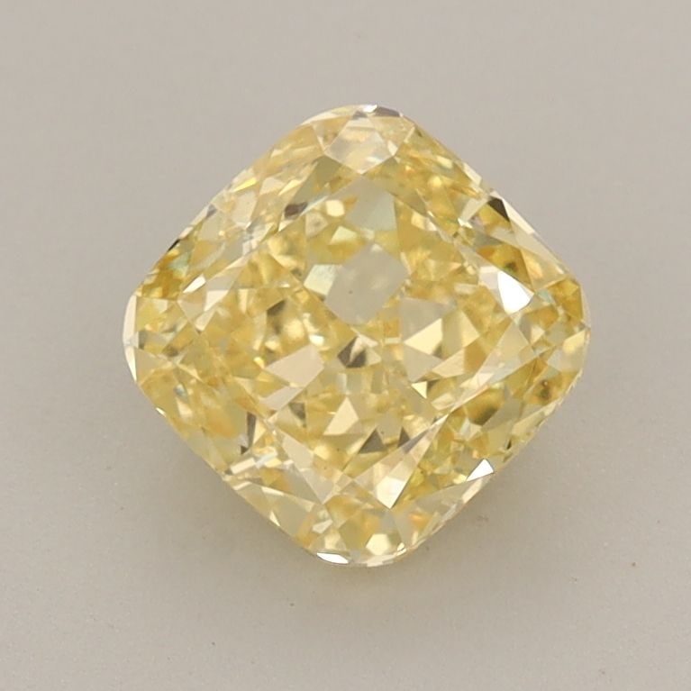 Loose Diamond - CUSHION MODIFIED 1.24ct Fancy Intense Yellow VS1: Loose Diamond - CUSHION MODIFIED 1.24ct Fancy Intense Yellow VS1 Source: This is a real non-mined Diamond that has been grown in a lab Shape: CUSHION MODIFIED Carats: 1.24 Color: Fancy Intense Yellow 