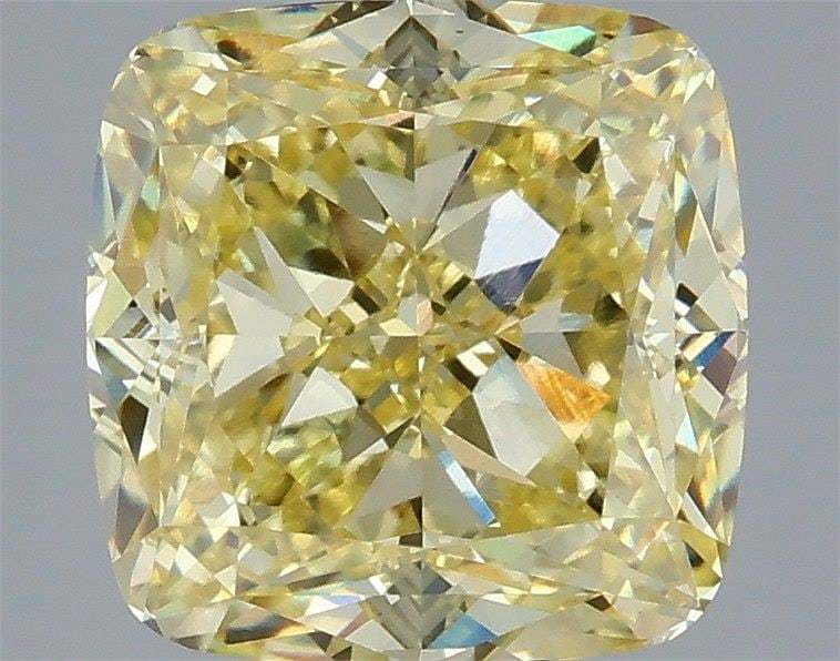 Loose Diamond - CUSHION MODIFIED 4.09ct Fancy Yellow VVS2: Loose Diamond - CUSHION MODIFIED 4.09ct Fancy Yellow VVS2 Source: This is a real non-mined Diamond that has been grown in a lab Shape: CUSHION MODIFIED Carats: 4.09 Color: Fancy Yellow Certification: 