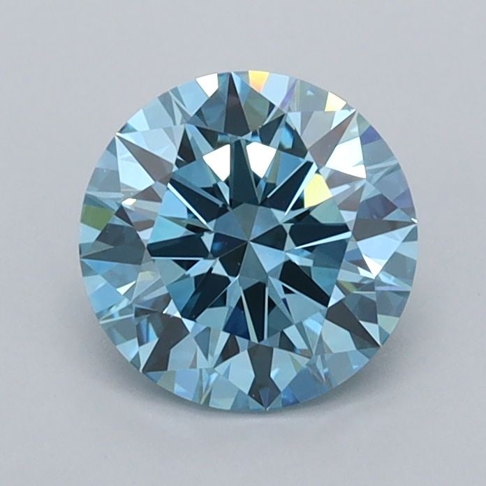 Loose Diamond - ROUND 1.04ct Fancy Vivid Blue VVS2: Loose Diamond - ROUND 1.04ct Fancy Vivid Blue VVS2 Source: This is a real non-mined Diamond that has been grown in a lab Shape: ROUND Carats: 1.04 Color: Fancy Vivid Blue Certification: IGI Video: