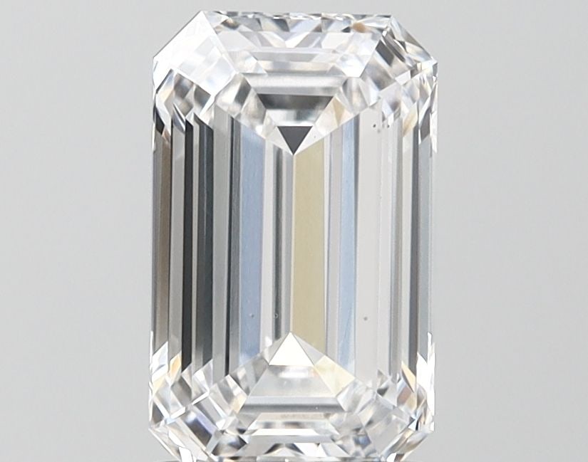 Loose Diamond - EMERALD 2.1ct E VS1: Loose Diamond - EMERALD 2.1ct E VS1 Source: This is a real non-mined Diamond that has been grown in a lab Shape: EMERALD Carats: 2.1 Color: E Clarity: VS1 Certification: IGI Video: