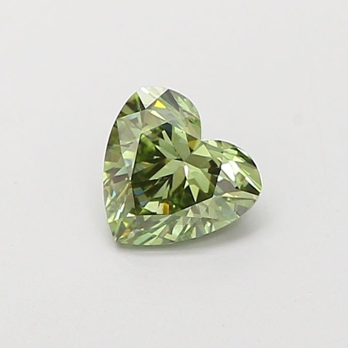 Loose Diamond - HEART 0.68ct Fancy Vivid Green VS2: Loose Diamond - HEART 0.68ct Fancy Vivid Green VS2 Source: This is a real non-mined Diamond that has been grown in a lab Shape: HEART Carats: 0.68 Color: Fancy Vivid Green Certification: IGI Video:
