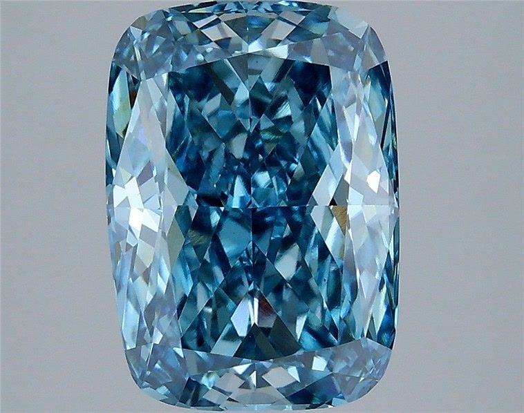 Loose Diamond - CUSHION MODIFIED 4.22ct Fancy Vivid Blue VS1: Loose Diamond - CUSHION MODIFIED 4.22ct Fancy Vivid Blue VS1 Source: This is a real non-mined Diamond that has been grown in a lab Shape: CUSHION MODIFIED Carats: 4.22 Color: Fancy Vivid Blue Certific