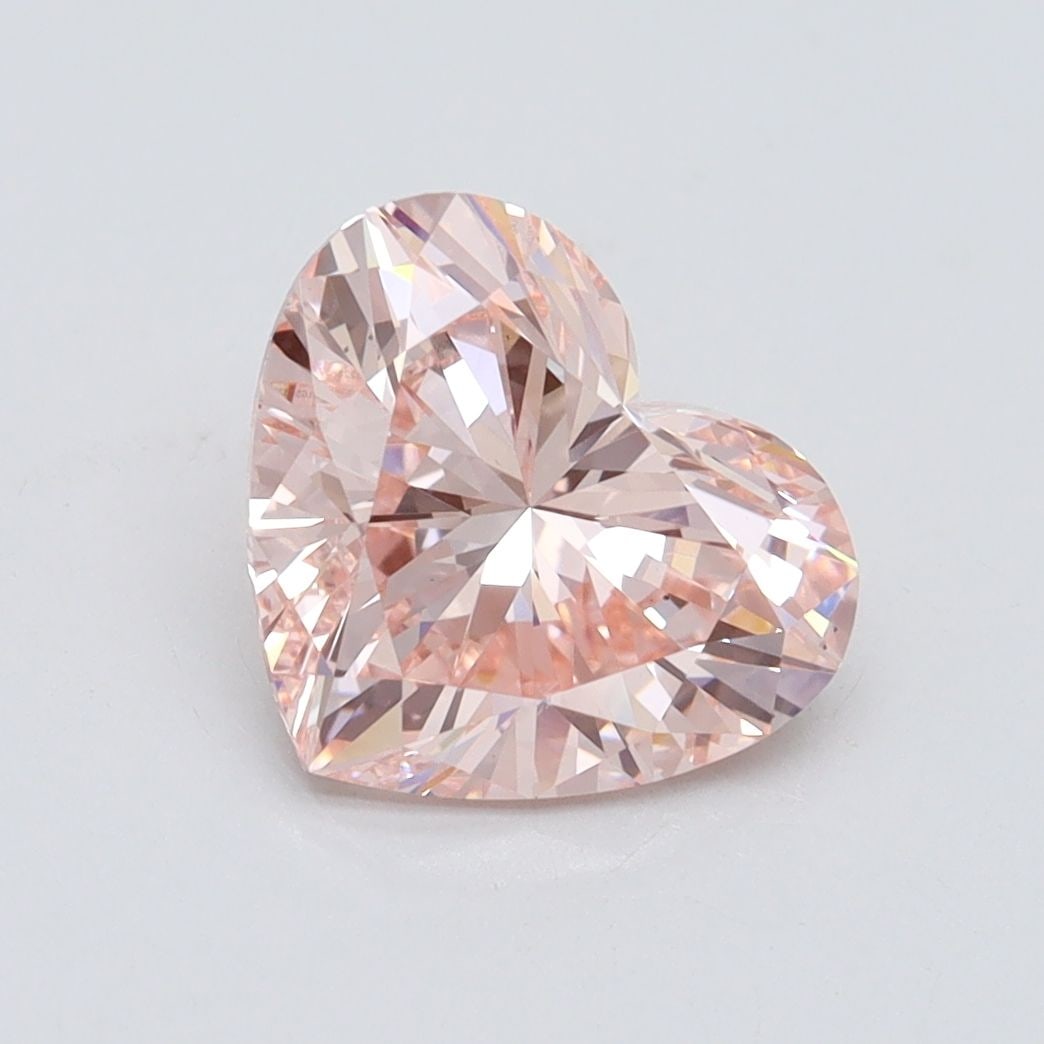 Loose Diamond - HEART 2.01ct Fancy Intense Pink VS1: Loose Diamond - HEART 2.01ct Fancy Intense Pink VS1 Source: This is a real non-mined Diamond that has been grown in a lab Shape: HEART Carats: 2.01 Color: Fancy Intense Pink Certification: IGI Video: