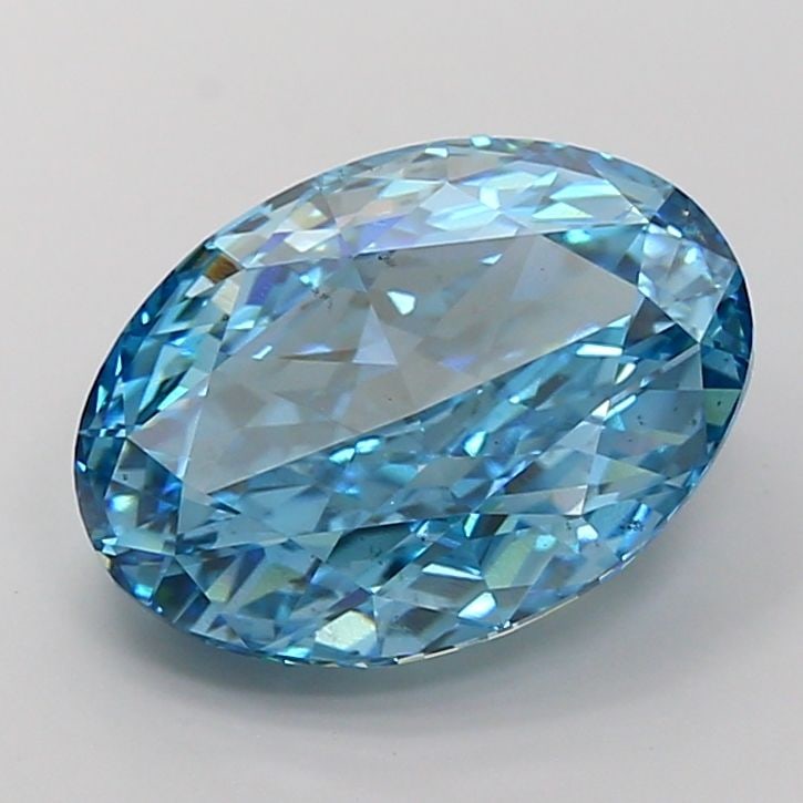 Loose Diamond - OVAL 10.01ct Fancy Vivid Blue VS2: Loose Diamond - OVAL 10.01ct Fancy Vivid Blue VS2 Source: This is a real non-mined Diamond that has been grown in a lab Shape: OVAL Carats: 10.01 Color: Fancy Vivid Blue Certification: IGI Video: