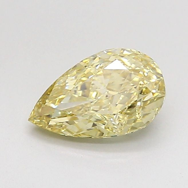 Loose Diamond - PEAR 1.02ct Fancy Yellow VS1: Loose Diamond - PEAR 1.02ct Fancy Yellow VS1 Source: This is a real non-mined Diamond that has been grown in a lab Shape: PEAR Carats: 1.02 Color: Fancy Yellow Certification: IGI Video: