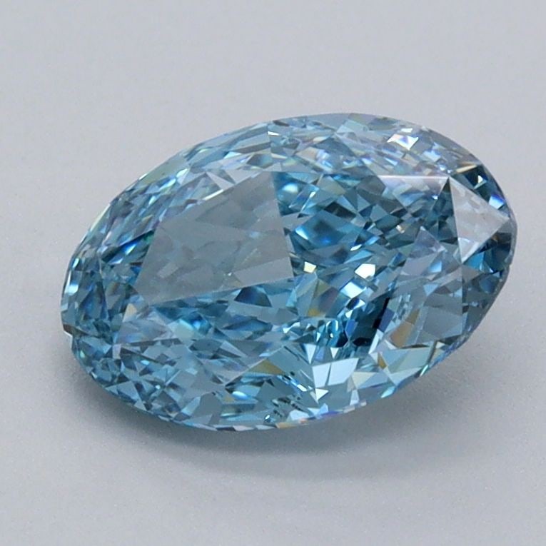 Loose Diamond - OVAL 1.55ct Fancy Vivid Blue VVS1: Loose Diamond - OVAL 1.55ct Fancy Vivid Blue VVS1 Source: This is a real non-mined Diamond that has been grown in a lab Shape: OVAL Carats: 1.55 Color: Fancy Vivid Blue Certification: IGI Video: