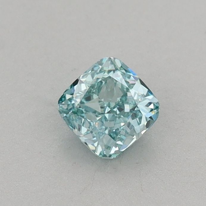 Loose Diamond - CUSHION MODIFIED 0.39ct Fancy Vivid Green VVS2: Loose Diamond - CUSHION MODIFIED 0.39ct Fancy Vivid Green VVS2 Source: This is a real non-mined Diamond that has been grown in a lab Shape: CUSHION MODIFIED Carats: 0.39 Color: Fancy Vivid Green Certi