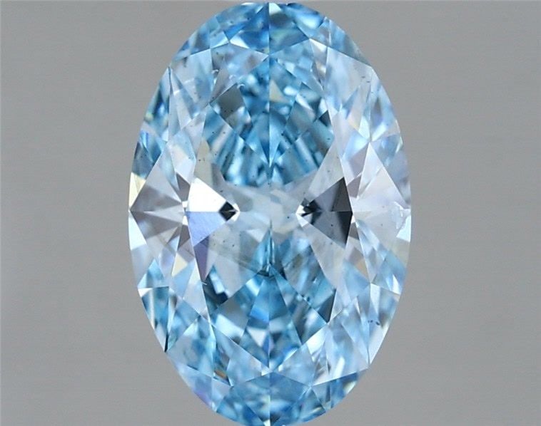 Loose Diamond - OVAL 2.01ct Fancy Vivid Blue SI1: Loose Diamond - OVAL 2.01ct Fancy Vivid Blue SI1 Source: This is a real non-mined Diamond that has been grown in a lab Shape: OVAL Carats: 2.01 Color: Fancy Vivid Blue Certification: IGI Video: