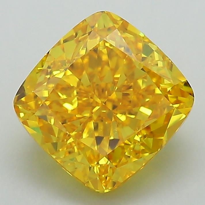 Loose Diamond - CUSHION MODIFIED 2.54ct Fancy Vivid Yellow VS1: Loose Diamond - CUSHION MODIFIED 2.54ct Fancy Vivid Yellow VS1 Source: This is a real non-mined Diamond that has been grown in a lab Shape: CUSHION MODIFIED Carats: 2.54 Color: Fancy Vivid Yellow Cert