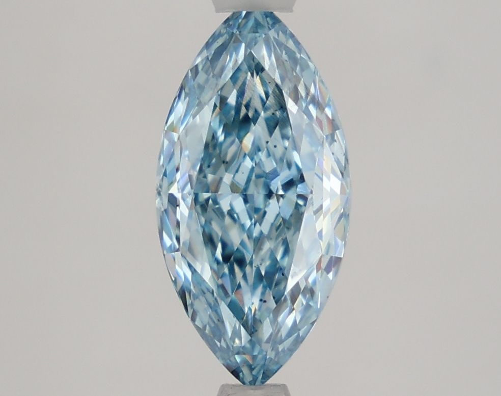 Loose Diamond - MARQUISE 1.85ct Fancy Vivid Blue SI1: Loose Diamond - MARQUISE 1.85ct Fancy Vivid Blue SI1 Source: This is a real non-mined Diamond that has been grown in a lab Shape: MARQUISE Carats: 1.85 Color: Fancy Vivid Blue Certification: NONE Vide