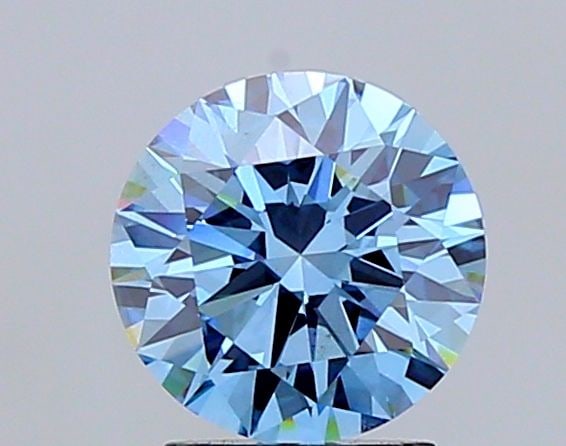 Ideal Loose Diamond - ROUND 2.04ct Fancy Vivid Blue VS2: Ideal Loose Diamond - ROUND 2.04ct Fancy Vivid Blue VS2 Source: This is a real non-mined Diamond that has been grown in a lab Shape: ROUND Carats: 2.04 Color: Fancy Vivid Blue Certification: IGI Video