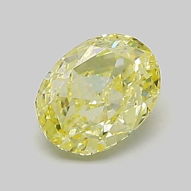 Loose Diamond - OVAL 0.77ct Fancy Intense Yellow VS1: Loose Diamond - OVAL 0.77ct Fancy Intense Yellow VS1 Source: This is a real non-mined Diamond that has been grown in a lab Shape: OVAL Carats: 0.77 Color: Fancy Intense Yellow Certification: IGI Video
