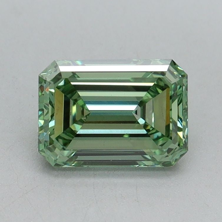 Loose Diamond - EMERALD 1.01ct Fancy Intense Green VS1: Loose Diamond - EMERALD 1.01ct Fancy Intense Green VS1 Source: This is a real non-mined Diamond that has been grown in a lab Shape: EMERALD Carats: 1.01 Color: Fancy Intense Green Certification: IGI V
