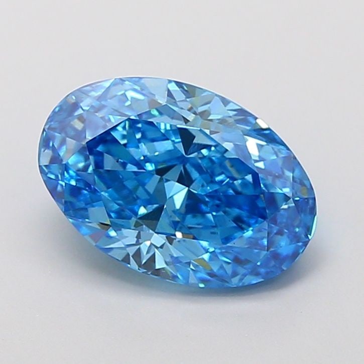 Loose Diamond - OVAL 2.52ct Fancy Vivid Blue VS1: Loose Diamond - OVAL 2.52ct Fancy Vivid Blue VS1 Source: This is a real non-mined Diamond that has been grown in a lab Shape: OVAL Carats: 2.52 Color: Fancy Vivid Blue Certification: IGI Video: