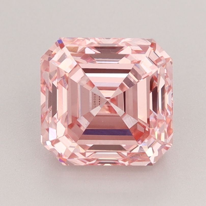 Loose Diamond - SQUARE EMERALD 2.6ct Fancy Intense Pink VS1: Loose Diamond - SQUARE EMERALD 2.6ct Fancy Intense Pink VS1 Source: This is a real non-mined Diamond that has been grown in a lab Shape: SQUARE EMERALD Carats: 2.6 Color: Fancy Intense Pink Certificat