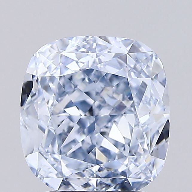 Loose Diamond - CUSHION MODIFIED 2.01ct Fancy Light Blue VS2: Loose Diamond - CUSHION MODIFIED 2.01ct Fancy Light Blue VS2 Source: This is a real non-mined Diamond that has been grown in a lab Shape: CUSHION MODIFIED Carats: 2.01 Color: Fancy Light Blue