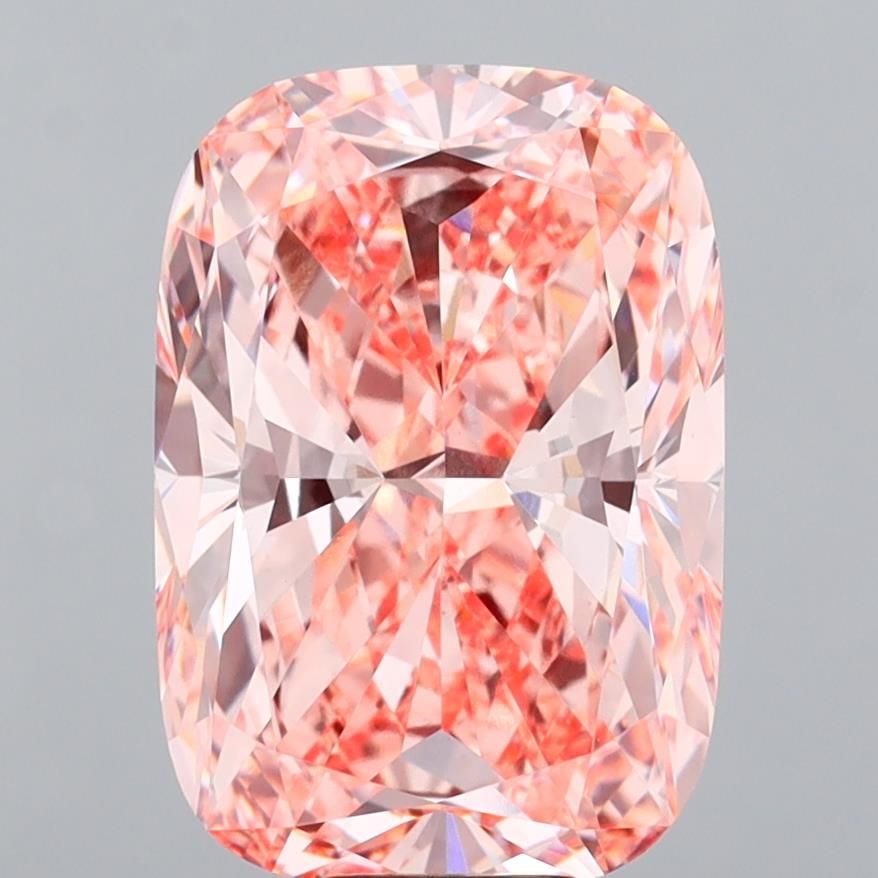 Loose Diamond - CUSHION MODIFIED 10.06ct Fancy Vivid Pink VVS2: Loose Diamond - CUSHION MODIFIED 10.06ct Fancy Vivid Pink VVS2 Source: This is a real non-mined Diamond that has been grown in a lab Shape: CUSHION MODIFIED Carats: 10.06 Color: Fancy Vivid Pink Certi