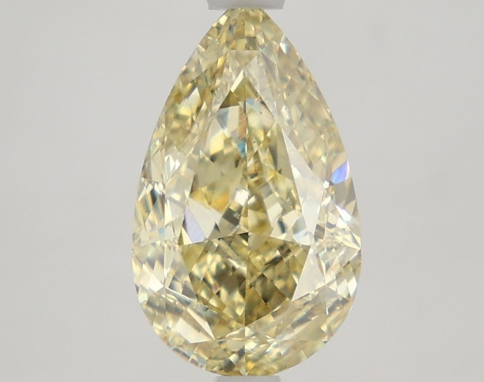 Loose Diamond - PEAR 3.1ct Fancy Intense Yellow VS2: Loose Diamond - PEAR 3.1ct Fancy Intense Yellow VS2 Source: This is a real non-mined Diamond that has been grown in a lab Shape: PEAR Carats: 3.1 Color: Fancy Intense Yellow Certification: IGI Video: