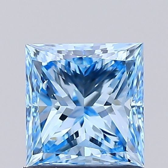 Loose Diamond - PRINCESS 1.0ct Fancy Vivid Blue SI1: Loose Diamond - PRINCESS 1.0ct Fancy Vivid Blue SI1 Source: This is a real non-mined Diamond that has been grown in a lab Shape: PRINCESS Carats: 1.0 Color: Fancy Vivid Blue Certification: IGI Video: