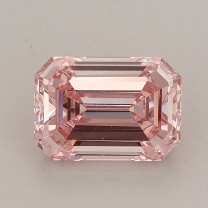 Loose Diamond - EMERALD 0.95ct Fancy Vivid Pink VS1: Loose Diamond - EMERALD 0.95ct Fancy Vivid Pink VS1 Source: This is a real non-mined Diamond that has been grown in a lab Shape: EMERALD Carats: 0.95 Color: Fancy Vivid Pink Certification: IGI Video: