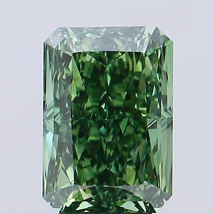 Loose Diamond - RADIANT 6.02ct Fancy Vivid Green VS1: Loose Diamond - RADIANT 6.02ct Fancy Vivid Green VS1 Source: This is a real non-mined Diamond that has been grown in a lab Shape: RADIANT Carats: 6.02 Color: Fancy Vivid Green Certification: IGI Video