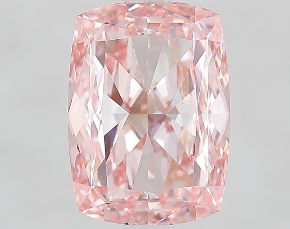 Loose Diamond - CUSHION MODIFIED 4.1ct Fancy Vivid Pink VS1: Loose Diamond - CUSHION MODIFIED 4.1ct Fancy Vivid Pink VS1 Source: This is a real non-mined Diamond that has been grown in a lab Shape: CUSHION MODIFIED Carats: 4.1 Color: Fancy Vivid Pink Certificat