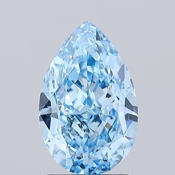 Loose Diamond - PEAR 2.07ct Fancy Vivid Blue VS2: Loose Diamond - PEAR 2.07ct Fancy Vivid Blue VS2 Source: This is a real non-mined Diamond that has been grown in a lab Shape: PEAR Carats: 2.07 Color: Fancy Vivid Blue Certification: IGI Video: