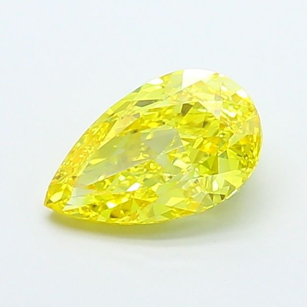 Loose Diamond - PEAR 2.14ct Fancy Vivid Yellow VVS1: Loose Diamond - PEAR 2.14ct Fancy Vivid Yellow VVS1 Source: This is a real non-mined Diamond that has been grown in a lab Shape: PEAR Carats: 2.14 Color: Fancy Vivid Yellow Certification: IGI Video: