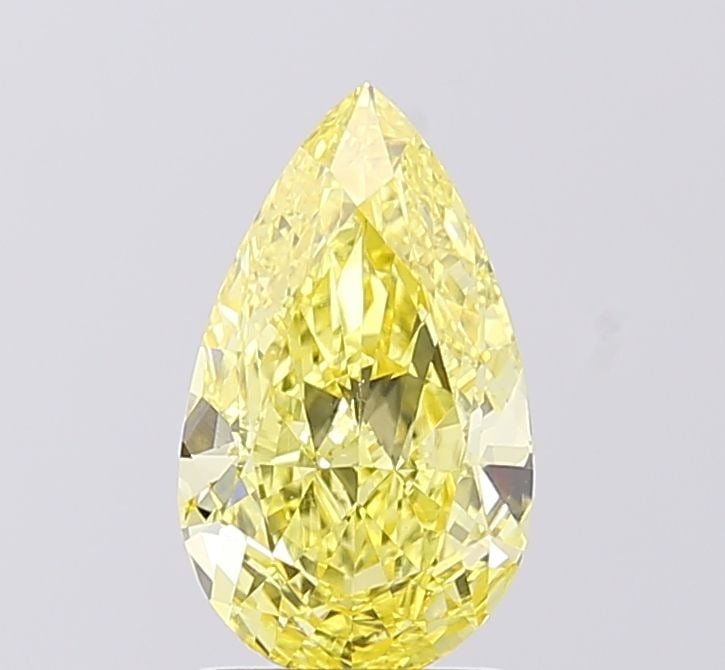 Loose Diamond - PEAR 1.61ct Fancy Intense Yellow VS1: Loose Diamond - PEAR 1.61ct Fancy Intense Yellow VS1 Source: This is a real non-mined Diamond that has been grown in a lab Shape: PEAR Carats: 1.61 Color: Fancy Intense Yellow Certification: IGI Video