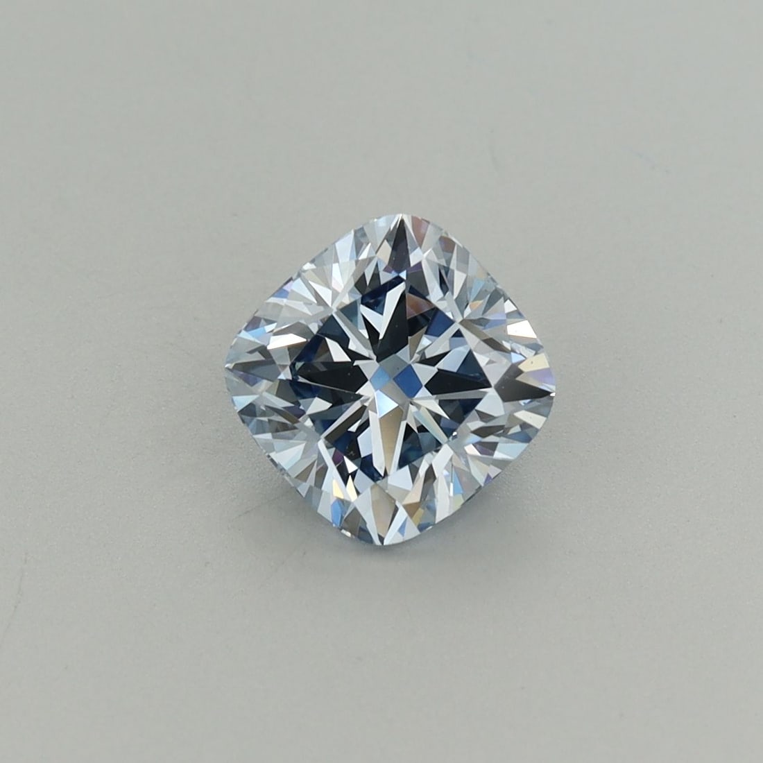 Loose Diamond - CUSHION BRILLIANT 1.39ct Fancy Intense Blue VS1: Loose Diamond - CUSHION BRILLIANT 1.39ct Fancy Intense Blue VS1 Source: This is a real non-mined Diamond that has been grown in a lab Shape: CUSHION BRILLIANT Carats: 1.39 Color: Fancy Intense Blue