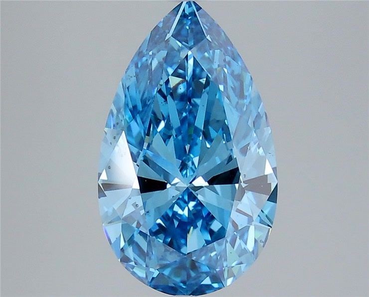Loose Diamond - PEAR 4.04ct Fancy Vivid Blue VS2: Loose Diamond - PEAR 4.04ct Fancy Vivid Blue VS2 Source: This is a real non-mined Diamond that has been grown in a lab Shape: PEAR Carats: 4.04 Color: Fancy Vivid Blue Certification: IGI Video: