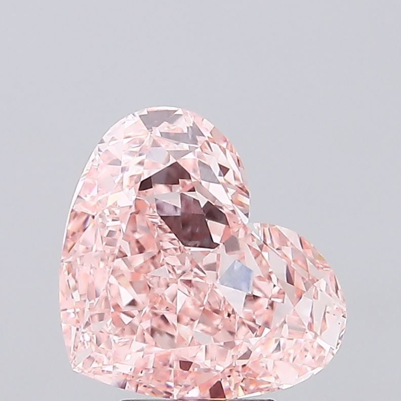 Loose Diamond - HEART 5.26ct Fancy Vivid Pink VS1: Loose Diamond - HEART 5.26ct Fancy Vivid Pink VS1 Source: This is a real non-mined Diamond that has been grown in a lab Shape: HEART Carats: 5.26 Color: Fancy Vivid Pink Certification: IGI Video:
