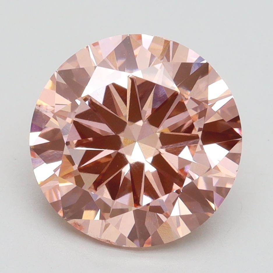 Loose Diamond - ROUND 3.5ct Fancy Intense Pink SI1: Loose Diamond - ROUND 3.5ct Fancy Intense Pink SI1 Source: This is a real non-mined Diamond that has been grown in a lab Shape: ROUND Carats: 3.5 Color: Fancy Intense Pink Certification: IGI Video: