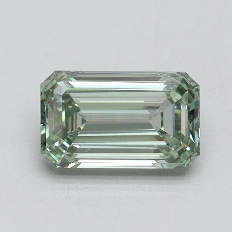 Loose Diamond - EMERALD 1.04ct Fancy Intense Green VS1: Loose Diamond - EMERALD 1.04ct Fancy Intense Green VS1 Source: This is a real non-mined Diamond that has been grown in a lab Shape: EMERALD Carats: 1.04 Color: Fancy Intense Green Certification: IGI V