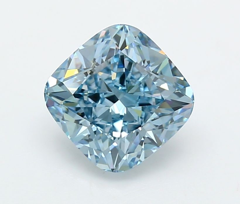 Loose Diamond - CUSHION MODIFIED 3.02ct Fancy Vivid Blue VVS1: Loose Diamond - CUSHION MODIFIED 3.02ct Fancy Vivid Blue VVS1 Source: This is a real non-mined Diamond that has been grown in a lab Shape: CUSHION MODIFIED Carats: 3.02 Color: Fancy Vivid Blue Certifi