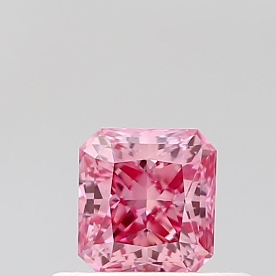 Loose Diamond - RADIANT 0.46ct Fancy Vivid Pink VVS2: Loose Diamond - RADIANT 0.46ct Fancy Vivid Pink VVS2 Source: This is a real non-mined Diamond that has been grown in a lab Shape: RADIANT Carats: 0.46 Color: Fancy Vivid Pink Certification: IGI Video: