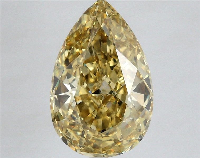 Loose Diamond - PEAR 5.02ct Fancy Intense Yellow VS1: Loose Diamond - PEAR 5.02ct Fancy Intense Yellow VS1 Source: This is a real non-mined Diamond that has been grown in a lab Shape: PEAR Carats: 5.02 Color: Fancy Intense Yellow Certification: IGI Video