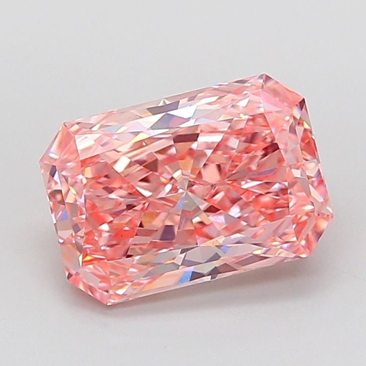 Loose Diamond - RADIANT 3.52ct Fancy Vivid Pink VS1: Loose Diamond - RADIANT 3.52ct Fancy Vivid Pink VS1 Source: This is a real non-mined Diamond that has been grown in a lab Shape: RADIANT Carats: 3.52 Color: Fancy Vivid Pink Certification: IGI Video: