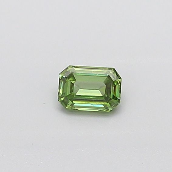 Loose Diamond - EMERALD 0.28ct Fancy Vivid Green VS1: Loose Diamond - EMERALD 0.28ct Fancy Vivid Green VS1 Source: This is a real non-mined Diamond that has been grown in a lab Shape: EMERALD Carats: 0.28 Color: Fancy Vivid Green Certification: IGI Video
