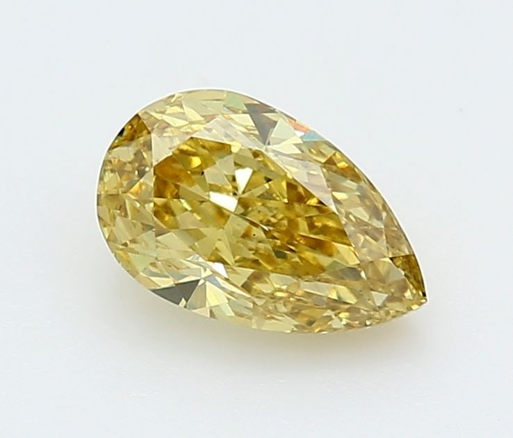 Loose Diamond - PEAR 1.53ct Fancy Vivid Yellow VS2: Loose Diamond - PEAR 1.53ct Fancy Vivid Yellow VS2 Source: This is a real non-mined Diamond that has been grown in a lab Shape: PEAR Carats: 1.53 Color: Fancy Vivid Yellow Certification: IGI Video: