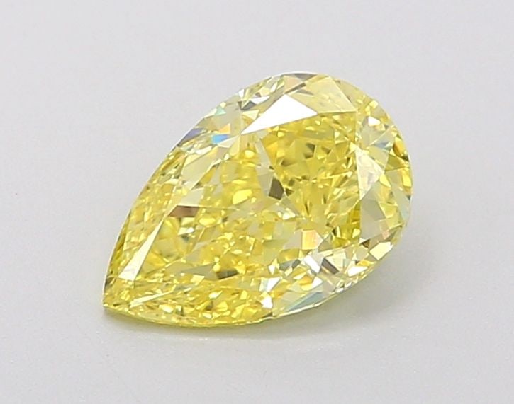 Loose Diamond - PEAR 1.01ct Fancy Vivid Yellow VS1: Loose Diamond - PEAR 1.01ct Fancy Vivid Yellow VS1 Source: This is a real non-mined Diamond that has been grown in a lab Shape: PEAR Carats: 1.01 Color: Fancy Vivid Yellow Certification: IGI Video: