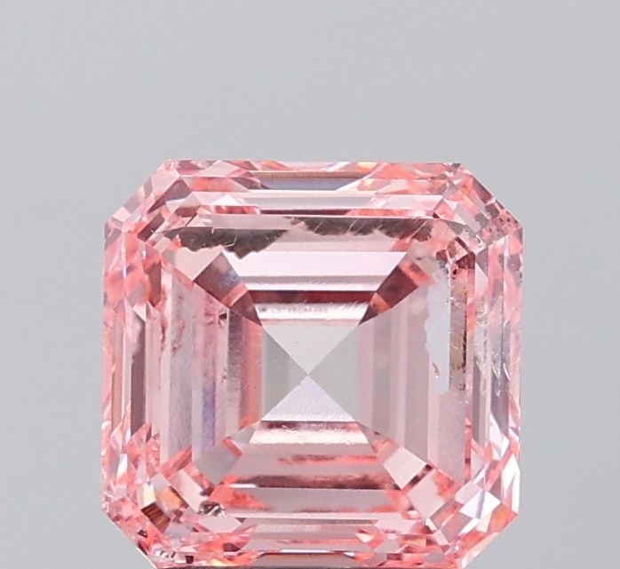 Loose Diamond - ASSCHER 2.52ct Fancy Vivid Pink I1: Loose Diamond - ASSCHER 2.52ct Fancy Vivid Pink I1 Source: This is a real non-mined Diamond that has been grown in a lab Shape: ASSCHER Carats: 2.52 Color: Fancy Vivid Pink Certification: IGI Video: