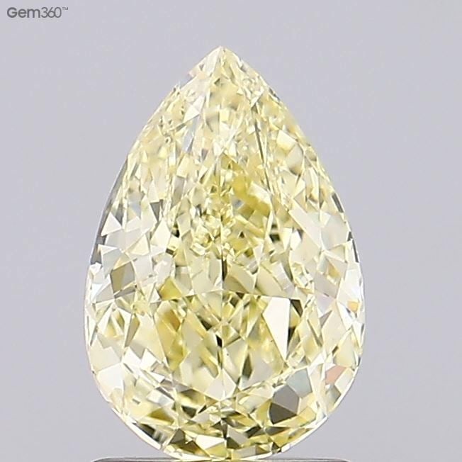 Loose Diamond - PEAR 1.5ct Fancy Intense Yellow VS1: Loose Diamond - PEAR 1.5ct Fancy Intense Yellow VS1 Source: This is a real non-mined Diamond that has been grown in a lab Shape: PEAR Carats: 1.5 Color: Fancy Intense Yellow Certification: IGI Video: