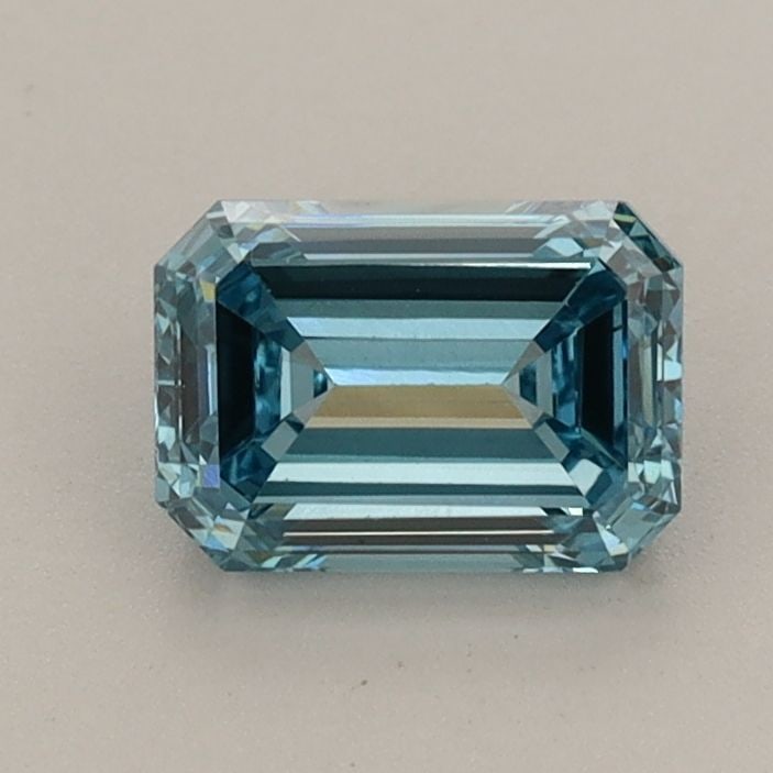 Loose Diamond - EMERALD 0.94ct Fancy Vivid Blue VS2: Loose Diamond - EMERALD 0.94ct Fancy Vivid Blue VS2 Source: This is a real non-mined Diamond that has been grown in a lab Shape: EMERALD Carats: 0.94 Color: Fancy Vivid Blue Certification: IGI Additio