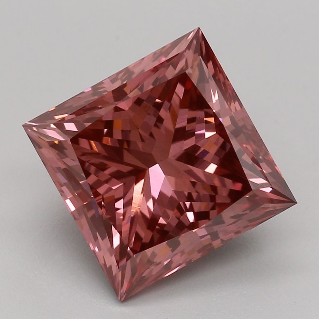 Loose Diamond - PRINCESS 2.55ct Fancy Vivid Pink VS1: Loose Diamond - PRINCESS 2.55ct Fancy Vivid Pink VS1 Source: This is a real non-mined Diamond that has been grown in a lab Shape: PRINCESS Carats: 2.55 Color: Fancy Vivid Pink Certification: IGI Video