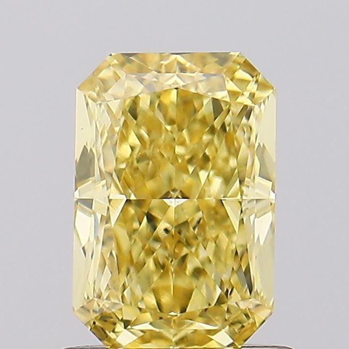Loose Diamond - RADIANT 1.02ct Fancy Vivid Yellow VS1: Loose Diamond - RADIANT 1.02ct Fancy Vivid Yellow VS1 Source: This is a real non-mined Diamond that has been grown in a lab Shape: RADIANT Carats: 1.02 Color: Fancy Vivid Yellow Certification: IGI Vid