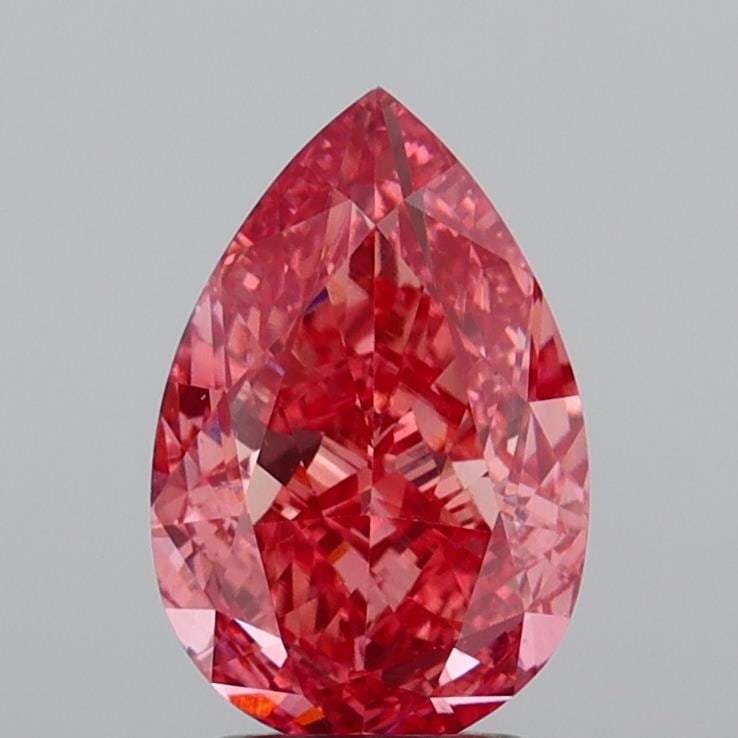 Loose Diamond - PEAR 3.08ct Fancy Vivid Pink VS1: Loose Diamond - PEAR 3.08ct Fancy Vivid Pink VS1 Source: This is a real non-mined Diamond that has been grown in a lab Shape: PEAR Carats: 3.08 Color: Fancy Vivid Pink Certification: IGI Video: