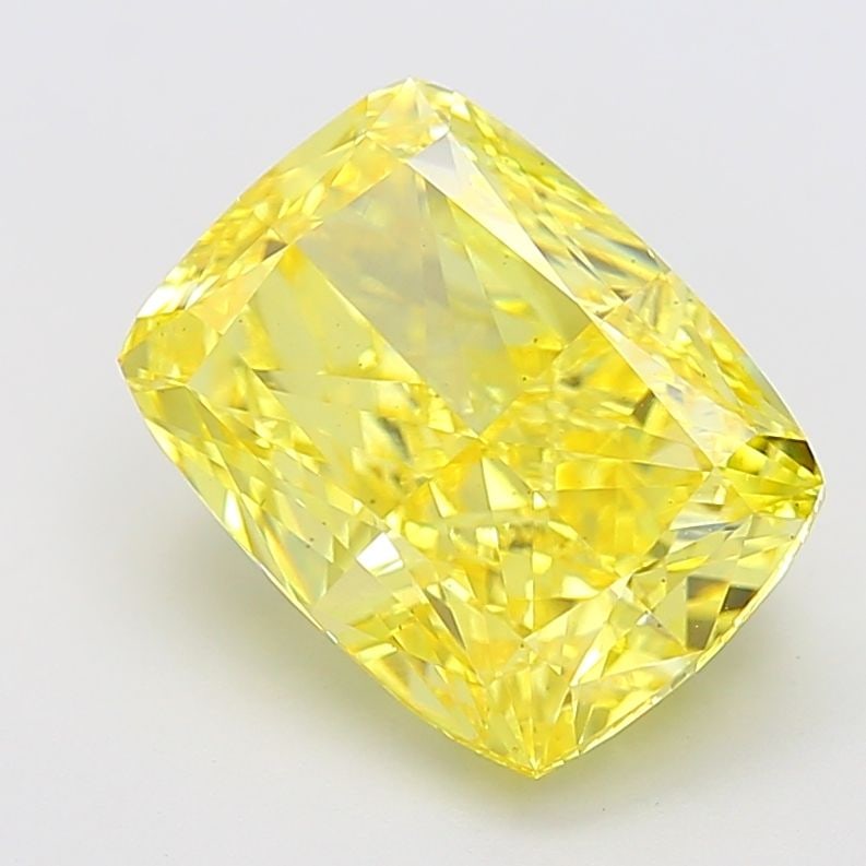Loose Diamond - CUSHION MODIFIED 7.49ct Fancy Vivid Yellow VS2: Loose Diamond - CUSHION MODIFIED 7.49ct Fancy Vivid Yellow VS2 Source: This is a real non-mined Diamond that has been grown in a lab Shape: CUSHION MODIFIED Carats: 7.49 Color: Fancy Vivid Yellow Cert